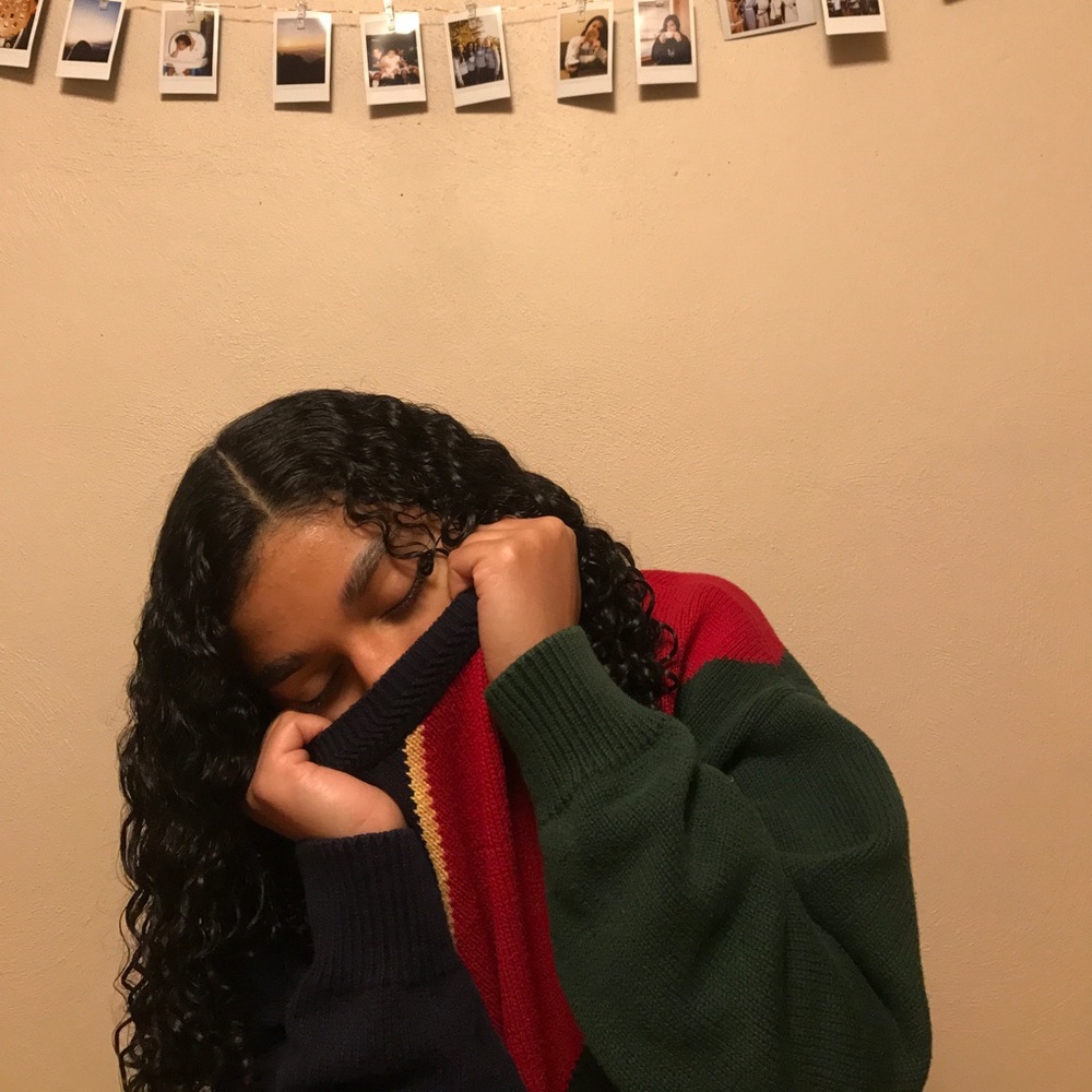 Rare Retro vintage multi colored Nautica Sweater